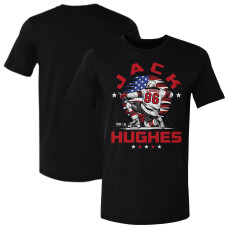 Футболка US Hockey Jack Hughes 500 Level Black Flag Футболка US Hockey Jack Hughes 500 Level Black Flag