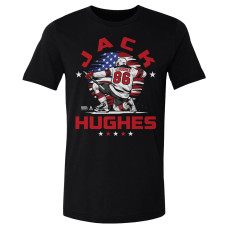 Футболка US Hockey Jack Hughes 500 Level Black Flag Футболка US Hockey Jack Hughes 500 Level Black Flag