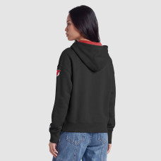 Женская толстовка New Jersey Devils Champion Black/Red Applique Full-Zip Fleece
