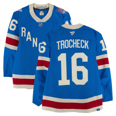 Игровая джерси Vincent Trocheck New York Rangers Fanatics Authentic #16 Blue Centennial vs. Boston Bruins on January 26, 2026