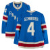 Игровая джерси Braden Schneider New York Rangers Fanatics Authentic #4 Blue Centennial vs. Boston Bruins on January 26, 2026 Игровая джерси Braden Schneider New York Rangers Fanatics Authentic #4 Blue Centennial vs. Boston Bruins on January 26, 2026