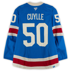 Игровая джерси Will Cuylle New York Rangers Fanatics Authentic #50 Blue Centennial vs. Boston Bruins on January 26, 2026