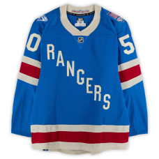 Игровая джерси Will Cuylle New York Rangers Fanatics Authentic #50 Blue Centennial vs. Boston Bruins on January 26, 2026