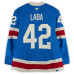 Игровая джерси Noah Laba New York Rangers Fanatics Authentic #42 Blue Centennial vs. Boston Bruins on January 26, 2026