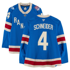 Игровая джерси Braden Schneider New York Rangers Fanatics Authentic #4 Blue Centennial vs. Carolina Hurricanes on February 5, 2026 Игровая джерси Braden Schneider New York Rangers Fanatics Authentic #4 Blue Centennial vs. Carolina Hurricanes on February 5, 2026