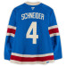 Игровая джерси Braden Schneider New York Rangers Fanatics Authentic #4 Blue Centennial vs. Carolina Hurricanes on February 5, 2026