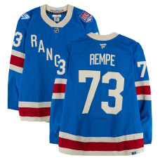 Игровая джерси Matt Rempe New York Rangers Fanatics Authentic #73 Blue Centennial vs. Boston Bruins on January 26, 2026