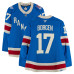 Игровая джерси Will Borgen New York Rangers Fanatics Authentic #17 Blue Centennial vs. Boston Bruins on January 26, 2026