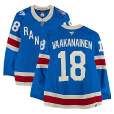 Игровая джерси Urho Vaakanainen New York Rangers Fanatics Authentic #18 Blue Centennial vs. Boston Bruins on January 26, 2026