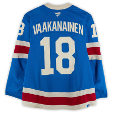 Игровая джерси Urho Vaakanainen New York Rangers Fanatics Authentic #18 Blue Centennial vs. Boston Bruins on January 26, 2026