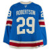 Игровая джерси Matthew Robertson New York Rangers Fanatics Authentic #29 Blue Centennial vs. Boston Bruins on January 26, 2026