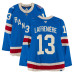 Игровая джерси Alexis Lafreniere New York Rangers Fanatics Authentic #13 Blue Centennial vs. Carolina Hurricanes on February 5, 2026