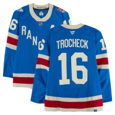 Игровая джерси Vincent Trocheck New York Rangers Fanatics Authentic #16 Blue Centennial vs. Carolina Hurricanes on February 5, 2026