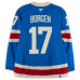 Игровая джерси Will Borgen New York Rangers Fanatics Authentic #17 Blue Centennial vs. Carolina Hurricanes on February 5, 2026