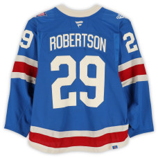 Игровая джерси Matthew Robertson New York Rangers Fanatics Authentic #29 Blue Centennial vs. Carolina Hurricanes on February 5, 2026 Игровая джерси Matthew Robertson New York Rangers Fanatics Authentic #29 Blue Centennial vs. Carolina Hurricanes on February 5, 2026