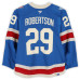 Игровая джерси Matthew Robertson New York Rangers Fanatics Authentic #29 Blue Centennial vs. Carolina Hurricanes on February 5, 2026