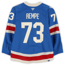 Игровая джерси Matt Rempe New York Rangers Fanatics Authentic #73 Blue Centennial vs. Carolina Hurricanes on February 5, 2026