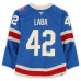Игровая джерси Noah Laba New York Rangers Fanatics Authentic #42 Blue Centennial vs. Carolina Hurricanes on February 5, 2026