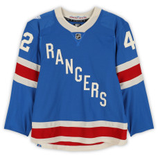 Игровая джерси Noah Laba New York Rangers Fanatics Authentic #42 Blue Centennial vs. Carolina Hurricanes on February 5, 2026