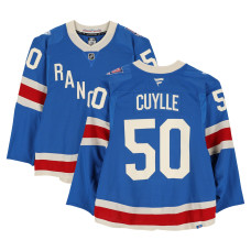 Игровая джерси Will Cuylle New York Rangers Fanatics Authentic #50 Blue Centennial vs. Carolina Hurricanes on February 5, 2026