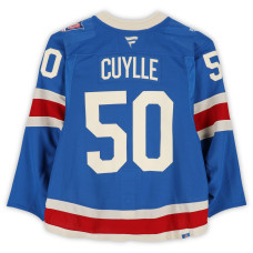 Игровая джерси Will Cuylle New York Rangers Fanatics Authentic #50 Blue Centennial vs. Carolina Hurricanes on February 5, 2026