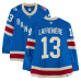 Игровая джерси Alexis Lafreniere New York Rangers Fanatics Authentic #13 Blue Centennial vs. Boston Bruins on January 26, 2026