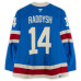 Игровая джерси Taylor Raddysh New York Rangers Fanatics Authentic #14 Blue Centennial vs. Boston Bruins on January 26, 2026
