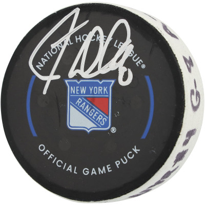 Шайба с игры J.T. Miller New York Rangers Autographed Fanatics Authentic vs. Philadelphia Flyers on April 9, 2025
