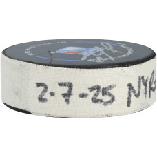 Шайба с игры Adam Fox New York Rangers Autographed Fanatics Authentic vs. Pittsburgh Penguins on February 7, 2025 Шайба с игры Adam Fox New York Rangers Autographed Fanatics Authentic vs. Pittsburgh Penguins on February 7, 2025