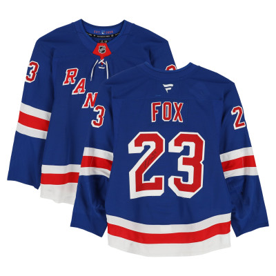 Игровая джерси Adam Fox New York Rangers Autographed Fanatics Authentic #23 Blue Set 2 from the 2024-25 NHL Season
