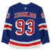 Игровая джерси Mika Zibanejad New York Rangers Autographed Fanatics Authentic #93 Blue Set 2 from the 2024-25 NHL Season