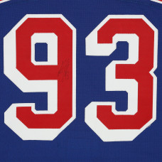 Игровая джерси Mika Zibanejad New York Rangers Autographed Fanatics Authentic #93 Blue Set 2 from the 2024-25 NHL Season Игровая джерси Mika Zibanejad New York Rangers Autographed Fanatics Authentic #93 Blue Set 2 from the 2024-25 NHL Season
