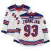 Игровая джерси Mika Zibanejad New York Rangers Autographed Fanatics Authentic #93 White Set 2 from the 2024-25 NHL Season