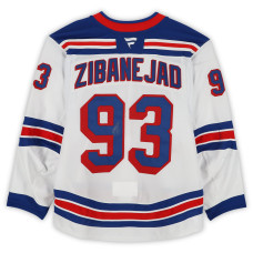 Игровая джерси Mika Zibanejad New York Rangers Autographed Fanatics Authentic #93 White Set 3 from the 2024-25 NHL Season Игровая джерси Mika Zibanejad New York Rangers Autographed Fanatics Authentic #93 White Set 3 from the 2024-25 NHL Season