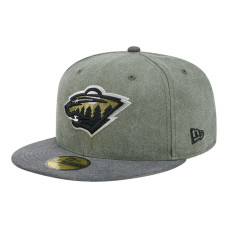 Бейсболка Minnesota Wild New Era Olive/Black Roll Call 59FIFTY
