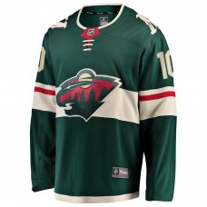 Джерси Minnesota Wild Bobby Brink Fanatics Green Home Breakaway