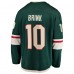 Джерси Minnesota Wild Bobby Brink Fanatics Green Home Breakaway