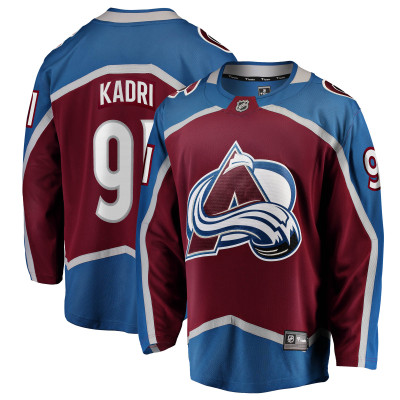 Джерси Colorado Avalanche Nazem Kadri Fanatics Burgundy Home Breakaway