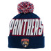 Детская шапка с помпоном Florida Panthers Outerstuff Navy Cuffed