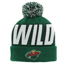Детская шапка с помпоном Minnesota Wild Outerstuff Green Cuffed Детская шапка с помпоном Minnesota Wild Outerstuff Green Cuffed