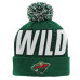 Детская шапка с помпоном Minnesota Wild Outerstuff Green Cuffed Детская шапка с помпоном Minnesota Wild Outerstuff Green Cuffed