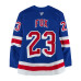 Джерси с автографом Adam Fox New York Rangers Fanatics Authentic Blue Fanatics Authentic Pro