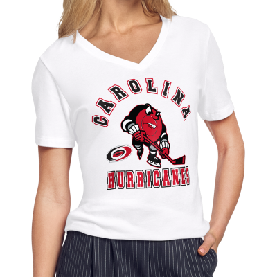 Женская Футболка Carolina Hurricanes Starter White Tough Puck