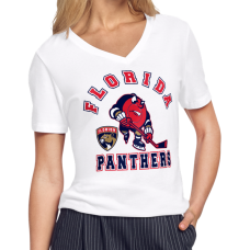 Женская футболка Florida Panthers Starter White Tough Puck