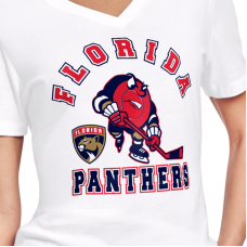 Женская футболка Florida Panthers Starter White Tough Puck