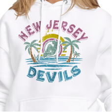 Женская толстовка New Jersey Devils Starter White Tonal Beach Женская толстовка New Jersey Devils Starter White Tonal Beach