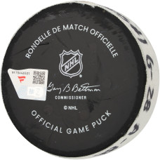 Шайба с игры Elias Lindholm Boston Bruins Fanatics Authentic vs. New York Rangers on January 26, 2026 - First of Two Goals Scored