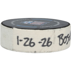 Шайба с игры Elias Lindholm Boston Bruins Fanatics Authentic vs. New York Rangers on January 26, 2026 - Second of Two Goals Scored
