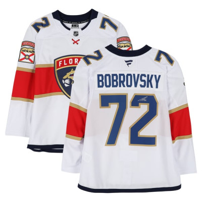Джерси с автографом Sergei Bobrovsky Florida Panthers Fanatics Authentic White Fanatics Premium