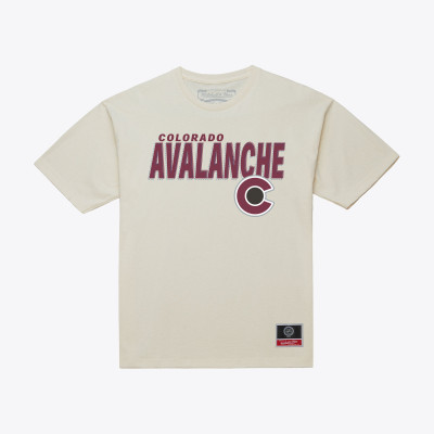 Colorado Avalanche Mitchell & Ness Cream Core Plus T-Shirt